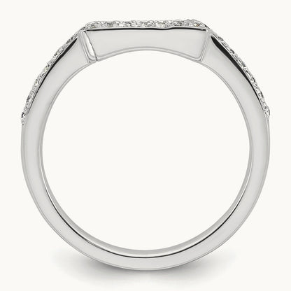 Diamond Wedding Band, 14K White Gold