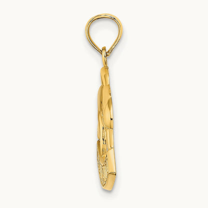 HAWAII Dolphin Charm, 14K