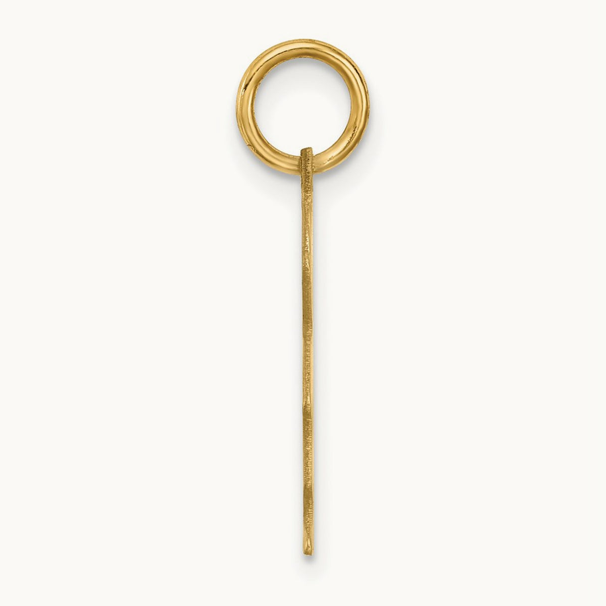 .018 Depth Engravable Boy Charm — 14K Yellow Gold, 22mm