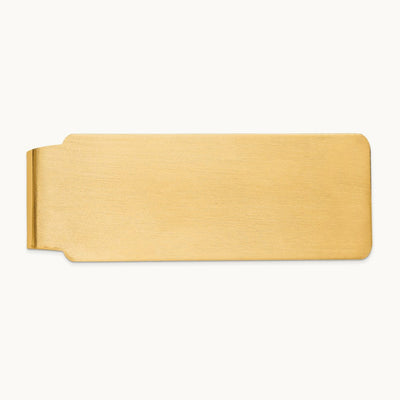 Men's Satin Finish Money Clip, 14K