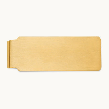 Men's Satin Finish Money Clip, 14K