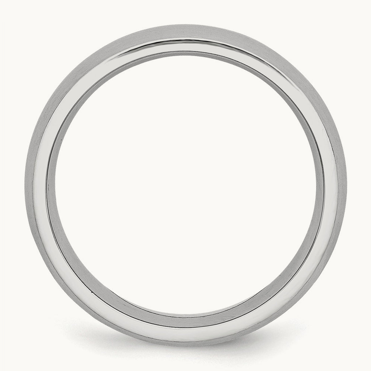 Cobalt Satin Half Round Band — 7mm