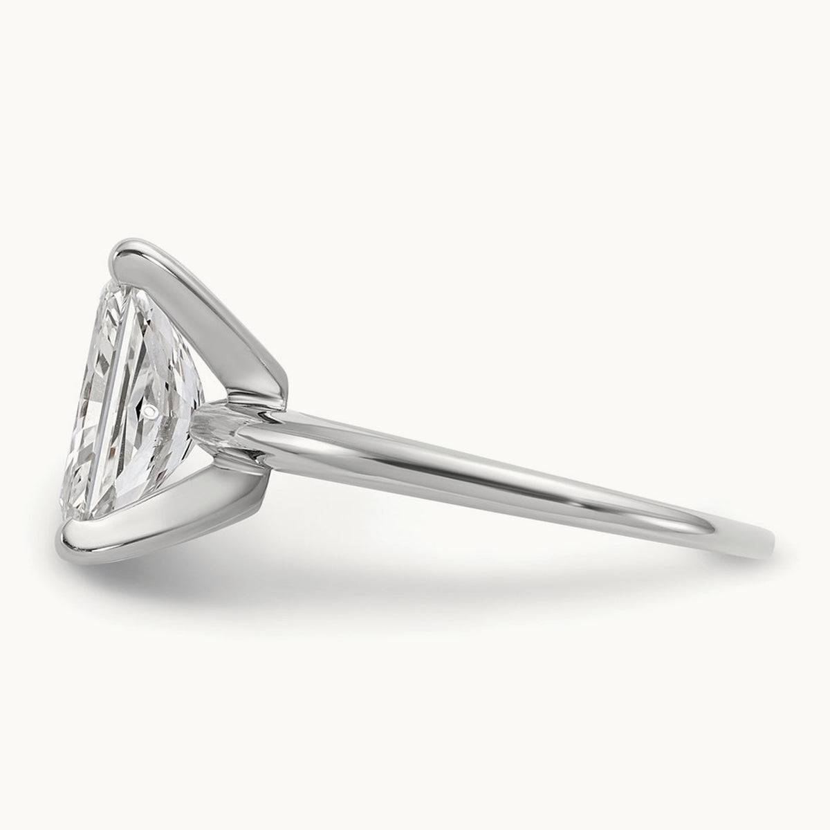 Radiant Solitaire Engagement Ring, 0.50-5.00 ct tw Lab-Grown Diamond — 3 ct, 14K White Gold