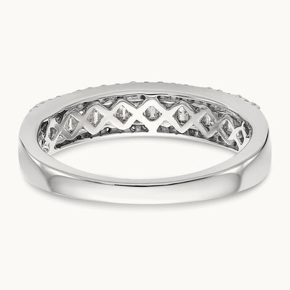 Diamond Wedding Band, 14K White Gold