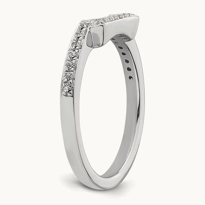 Diamond Wedding Band, 14K White Gold