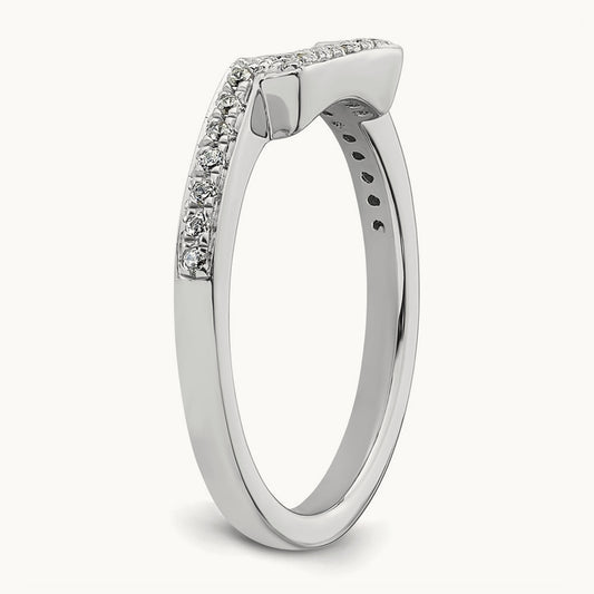 Diamond Wedding Band, 14K White Gold