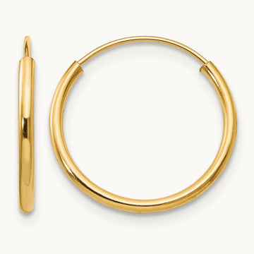 Madi K Endless Hoop Earrings, 14K