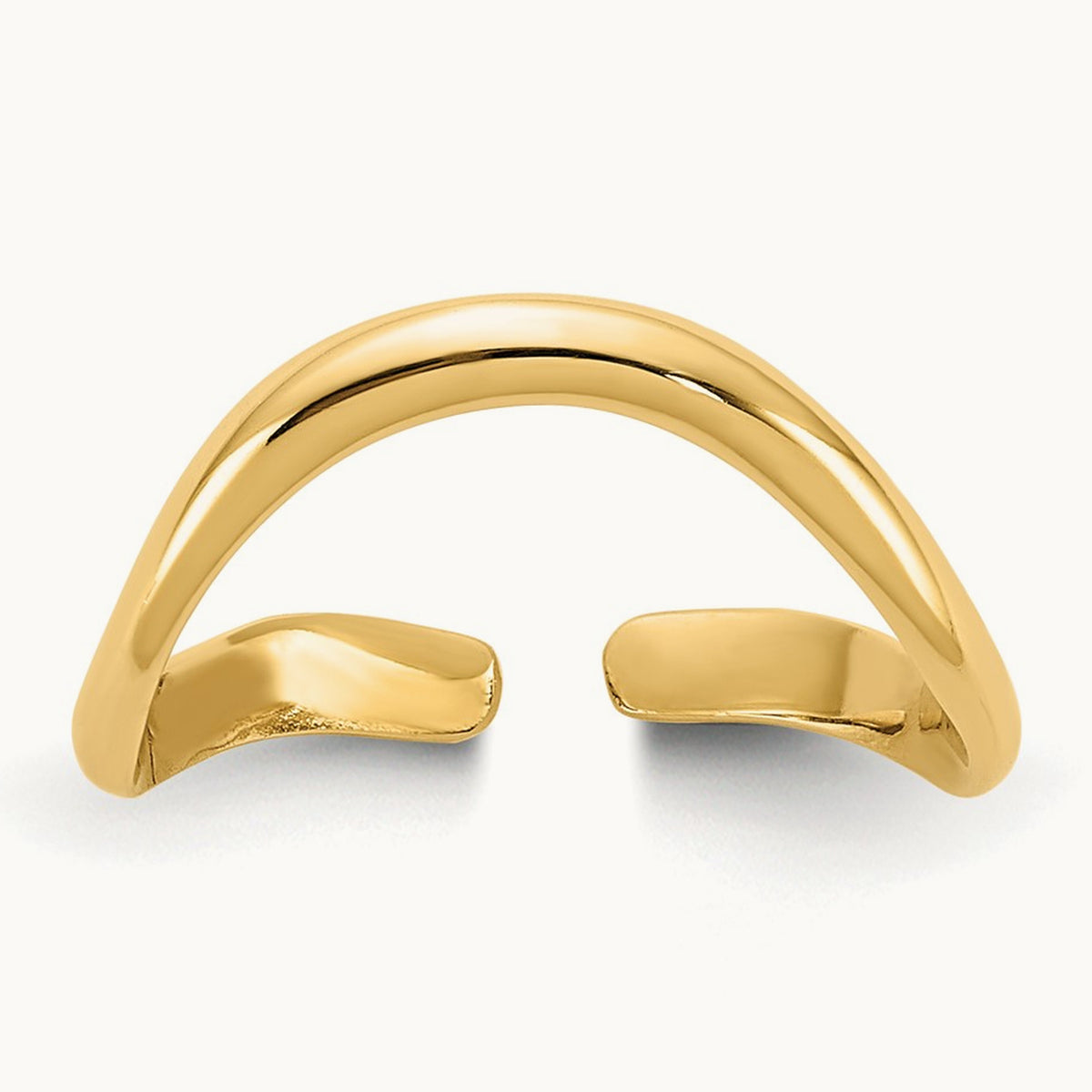 Polished Toe Ring, 14K