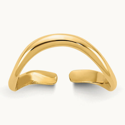 Polished Toe Ring, 14K