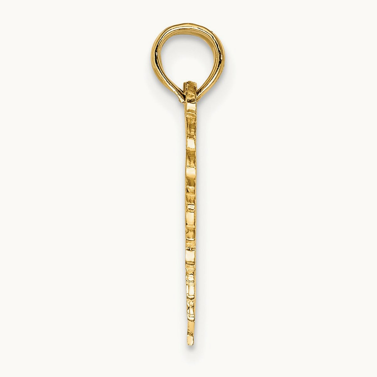 BEST FRIEND 2 Piece Break-Apart Heart Charm — 14K Yellow Gold