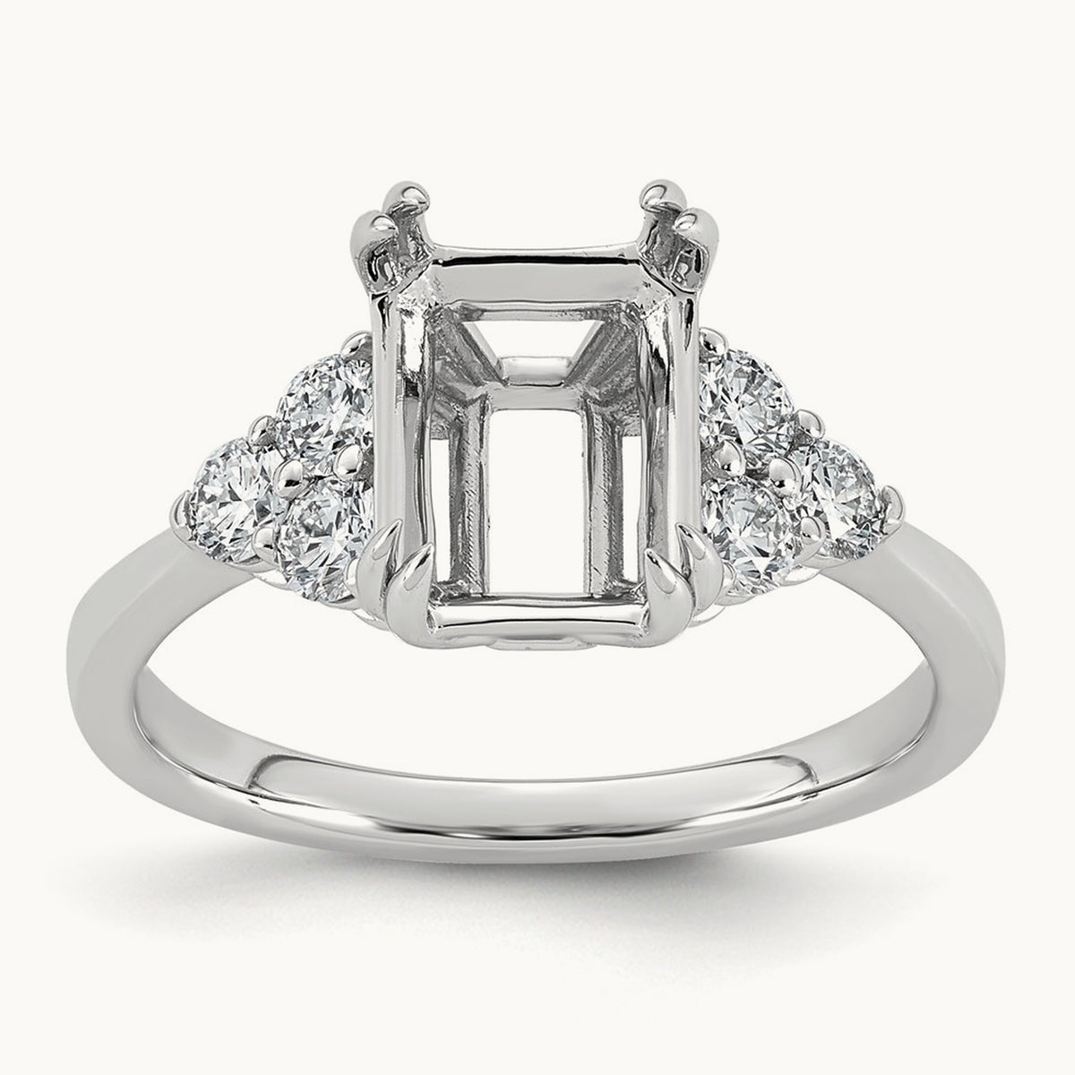 Semi-Mount Ring, 0.50 ct tw Lab-Grown Diamond