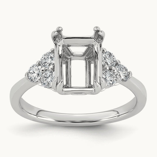 Semi-Mount Ring, 0.50 ct tw Lab-Grown Diamond