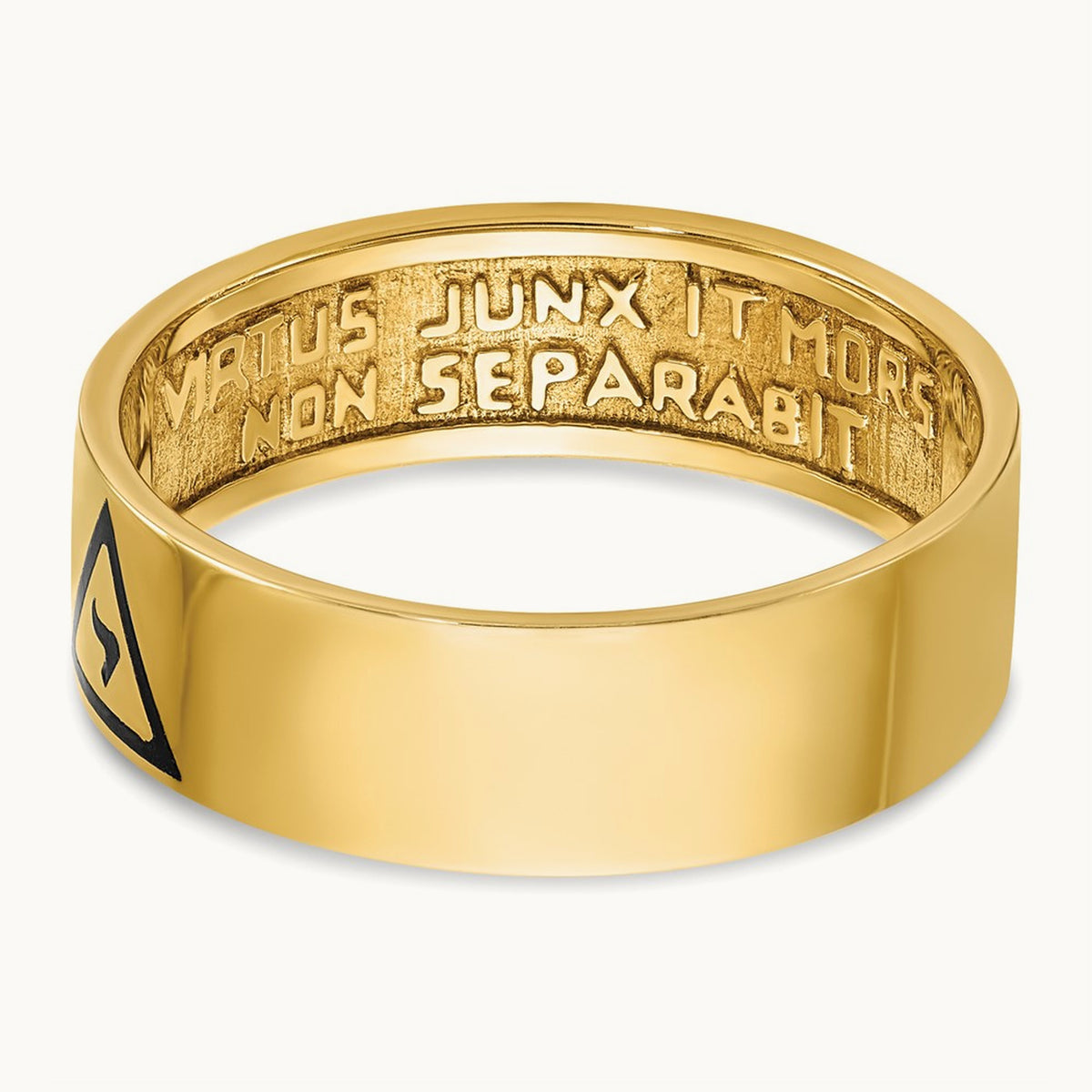 IBGoodman Men's Enameled 14th Degree Grand Elect Masonic Ring, 14K
