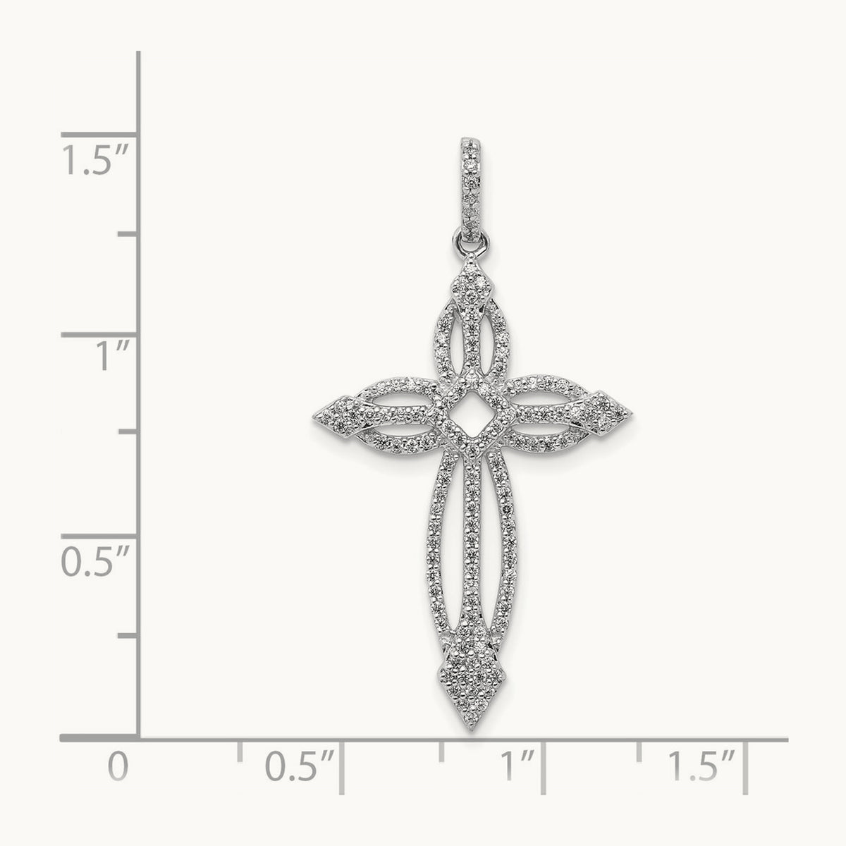 1/3ct. Diamond Fancy Cross Pendant — photo set