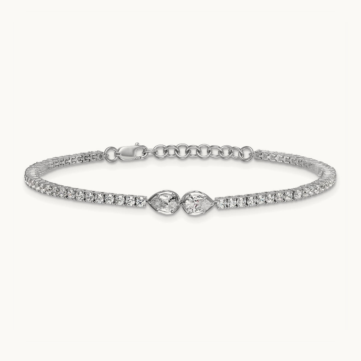 With Ext. Tennis Bracelet, 2.75 ct tw Lab-Grown Diamond