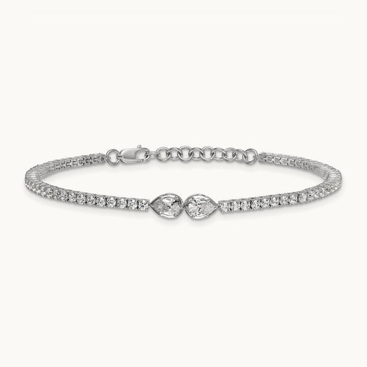 With Ext. Tennis Bracelet, 2.75 ct tw Lab-Grown Diamond