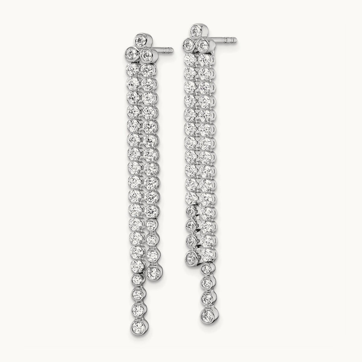 Dangle Post Earrings, 1.50 ct tw Lab-Grown Diamond