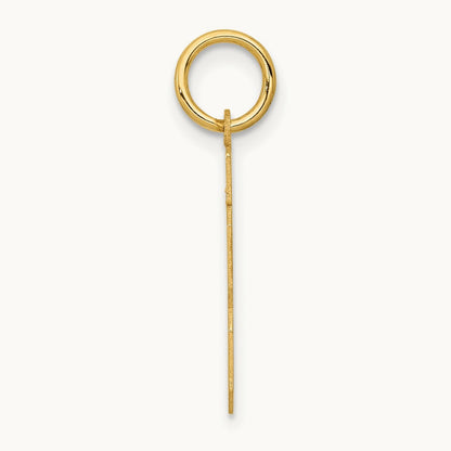 Small Polished Number 13 Charm, 14K