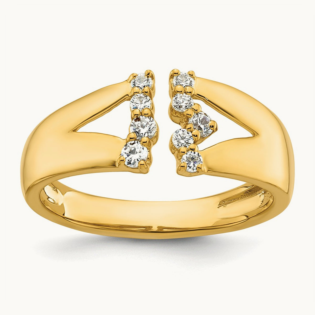 Open Cuff Fashion Ring — 14K Yellow Gold, 7