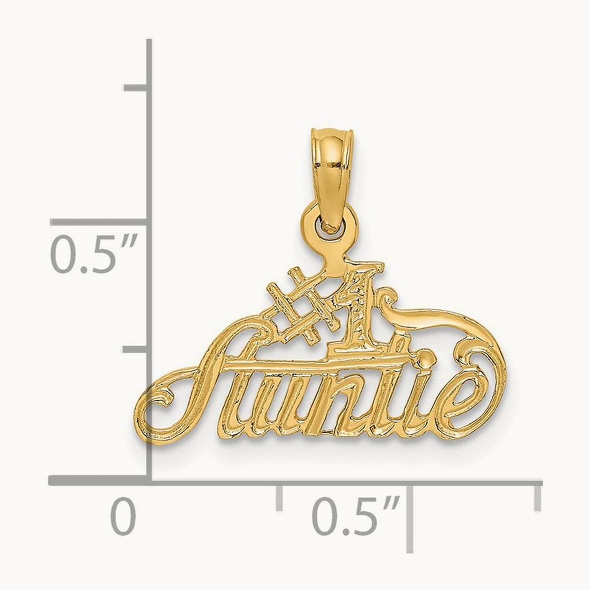 #1 AUNTIE Charm, 14K