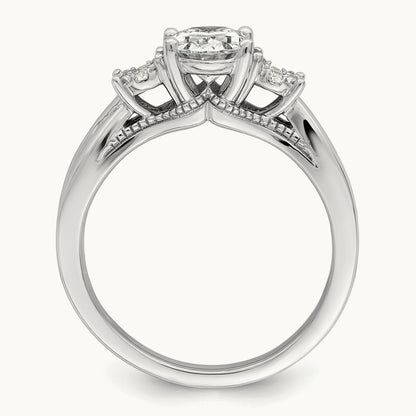 Semi-Mount Engagement Ring, 0.10 ct tw Lab-Grown Diamond