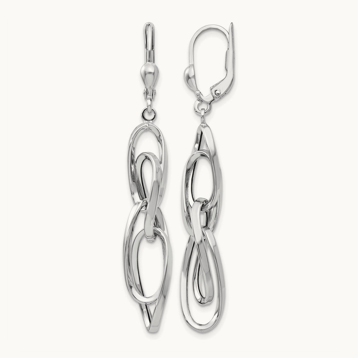 Polished Dangle Leverback Earrings — photo set