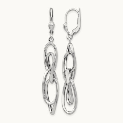 Polished Dangle Leverback Earrings — photo set