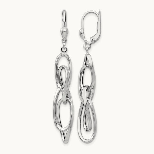 Polished Dangle Leverback Earrings — photo set