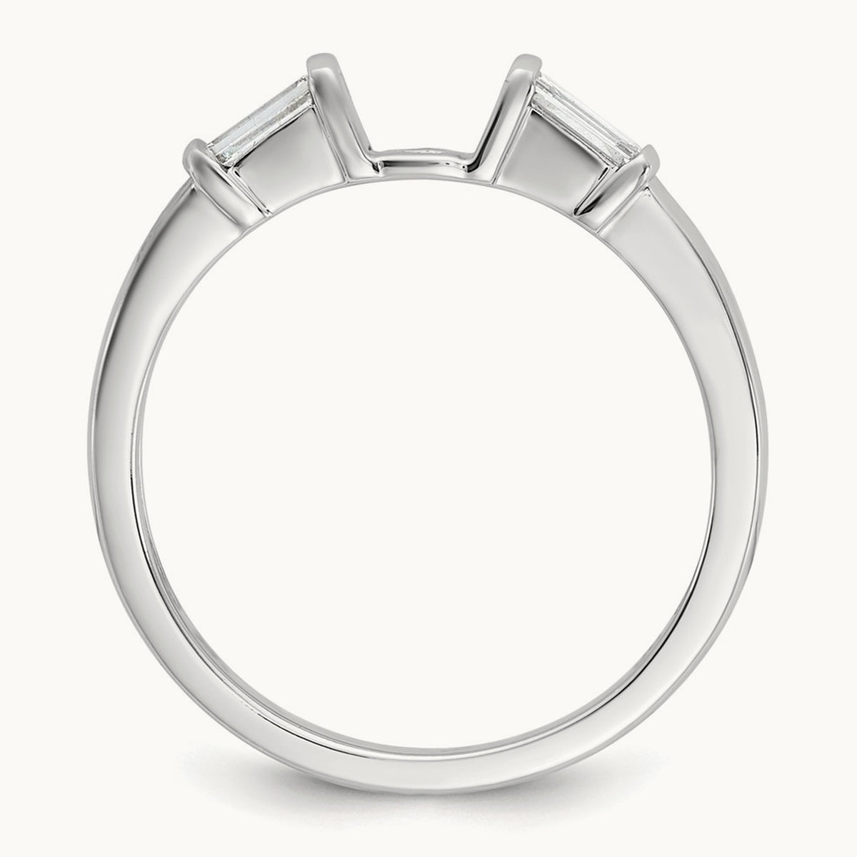 Peg Set Semi-Mount Engagement Ring, 0.20 ct tw