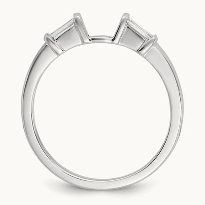 Peg Set Semi-Mount Engagement Ring, 0.20 ct tw