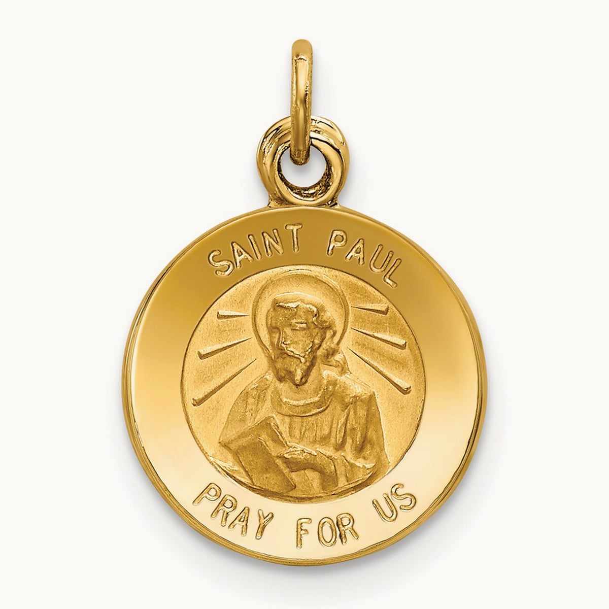Saint Paul Medal Charm, 14K