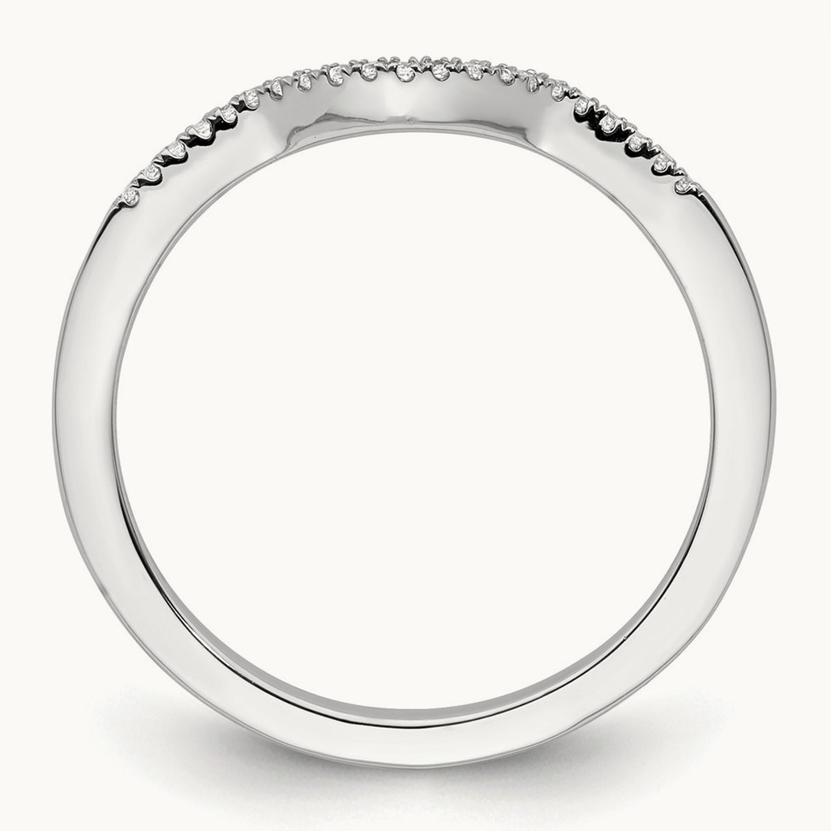 Diamond Band, 14K White Gold