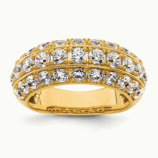 Fashion Band, 2.50 ct tw Lab-Grown Diamond — 14K Yellow Gold