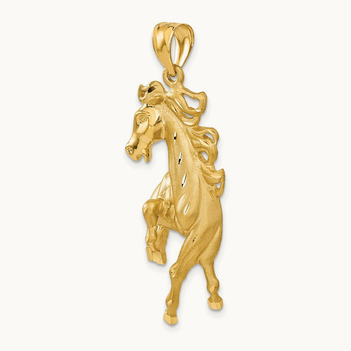 Horse Pendant, 14K