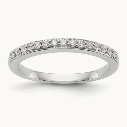 Diamond Wedding Band, 14K White Gold