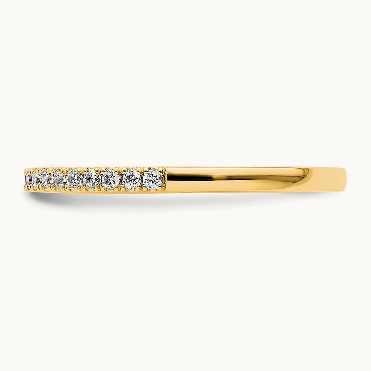 Diamond Wedding Band — 14K Yellow Gold, 7