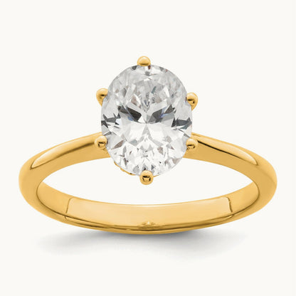 Polish 1 1/2ct Oval Leaf Design Semi-Mount Dia Ring, 14K Yellow