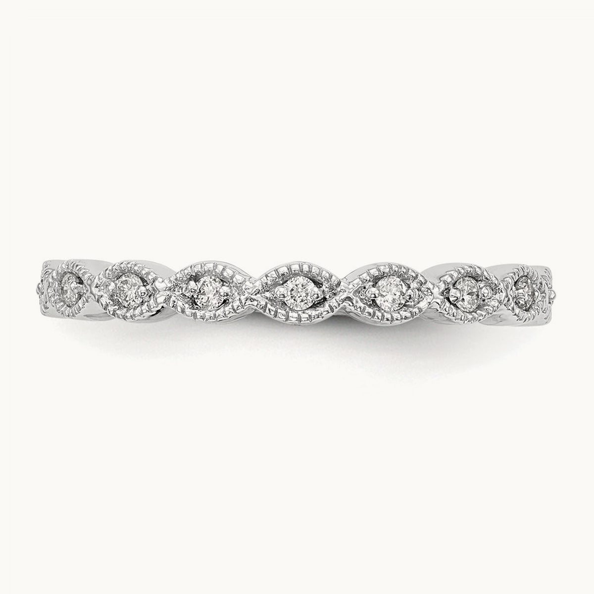 Diamond Band — 14K White Gold, 7