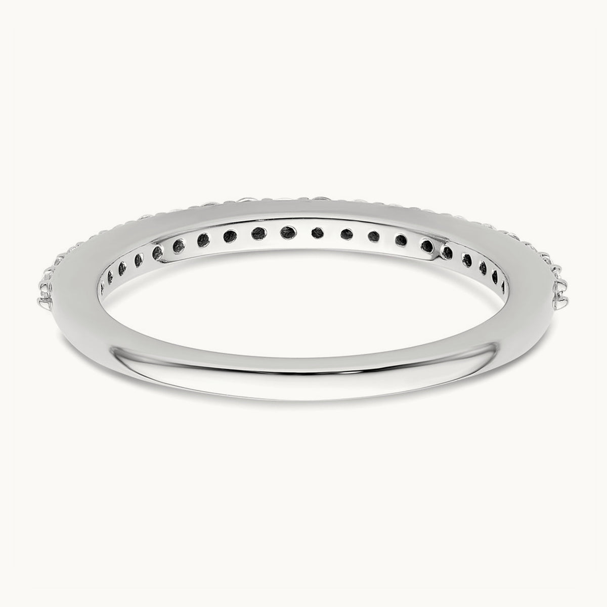 Diamond Wedding Band, 14K White Gold