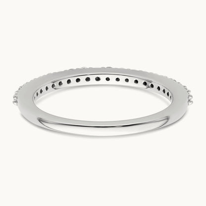 Diamond Wedding Band, 14K White Gold