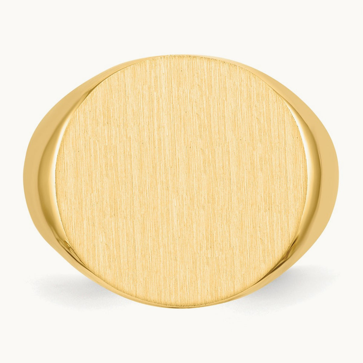 Open Back Mens Signet Ring — photo set