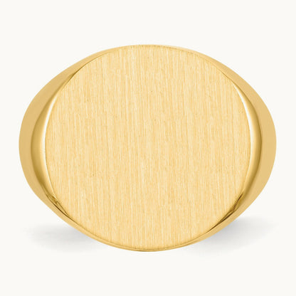 Open Back Mens Signet Ring — photo set