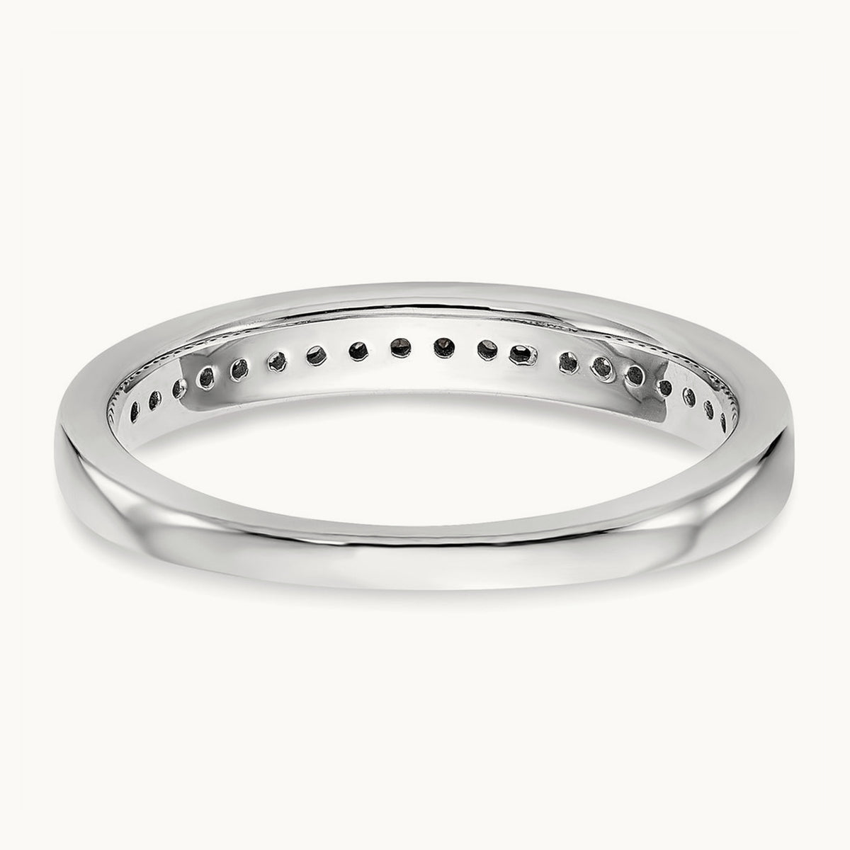 Diamond Wedding Band, 14K White Gold