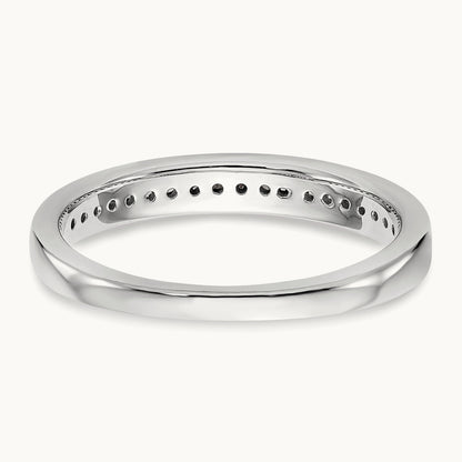 Diamond Wedding Band, 14K White Gold