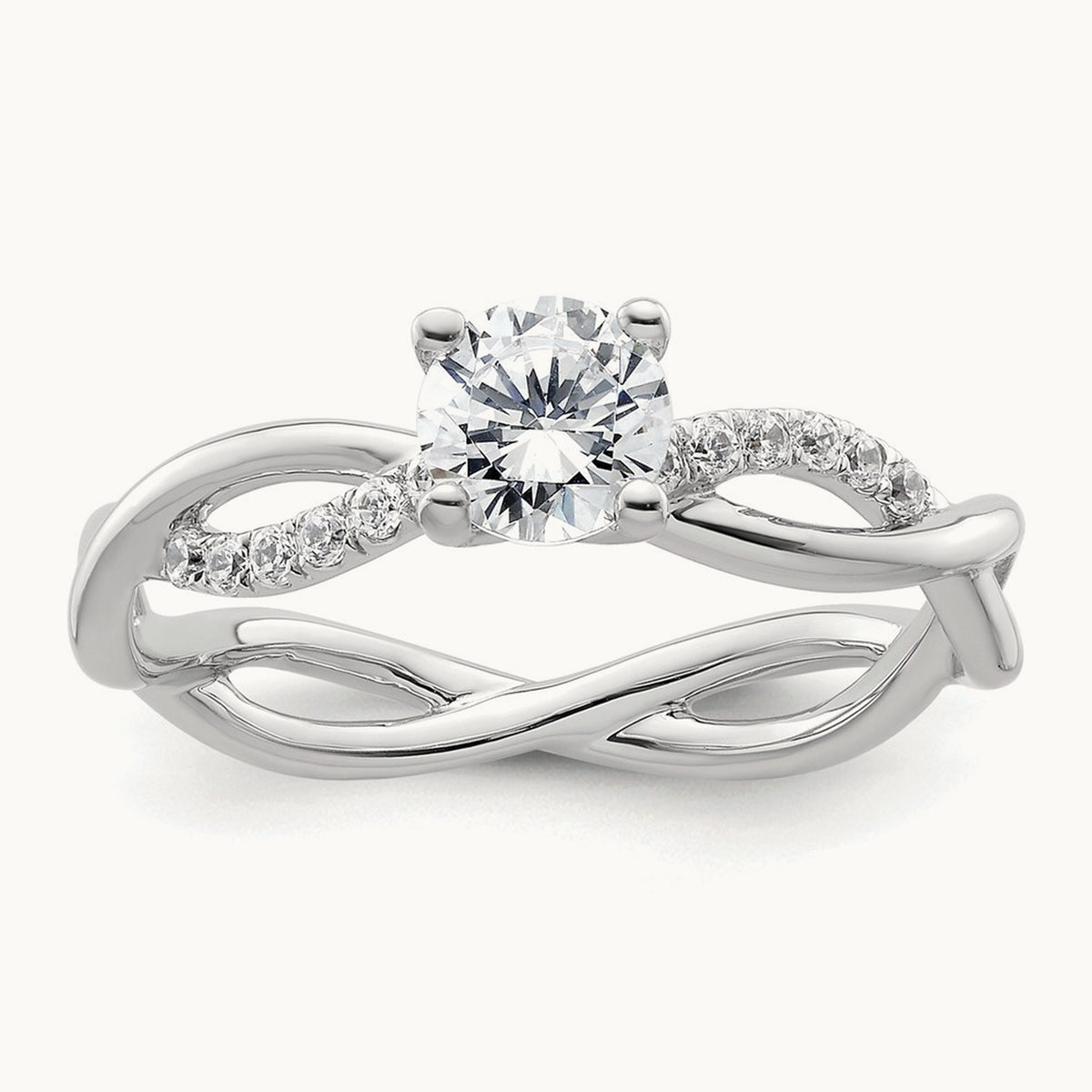 Bypass Engagement Ring, 0.50 ct tw Lab-Grown Diamond
