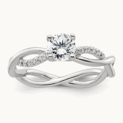 Bypass Engagement Ring, 0.50 ct tw Lab-Grown Diamond