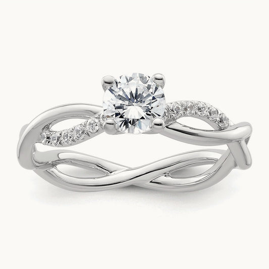 Bypass Engagement Ring, 0.50 ct tw Lab-Grown Diamond