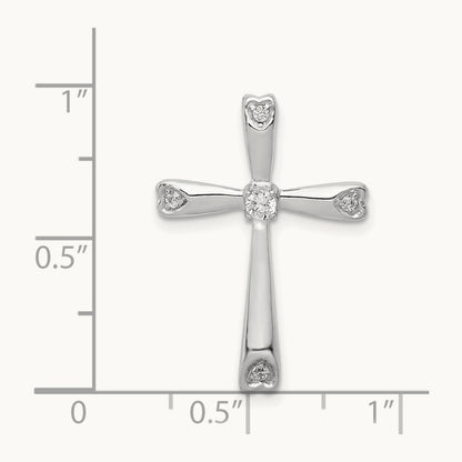 1/10ct. Diamond Cross Chain Slide — photo set