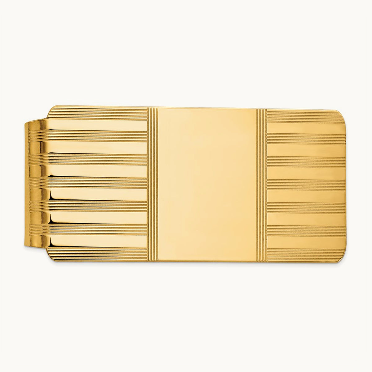 Men's Polished Money Clip, 14K
