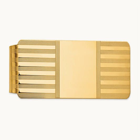 Men's Polished Money Clip, 14K